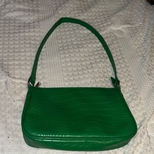 Wild Fable Vibrant Green Embossed Shoulder Bag